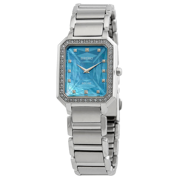 Ρολόι Seiko Quartz Crystal Blue Dial SUP451P1 Solar Quartz - Γυναικείο