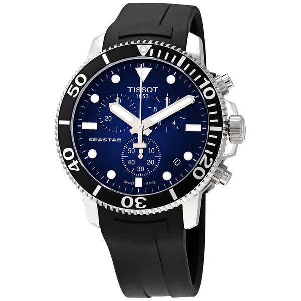 Ρολόι Tissot Seastar 1000 Chronograph Blue Dial T120.417.17.041.00 Quartz - Ανδρικό