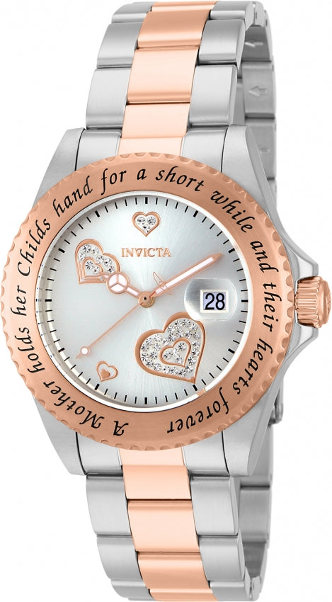 Ρολόι Invicta Angel Silver Crystal-set Dial 14731 Quartz - Γυναικείο