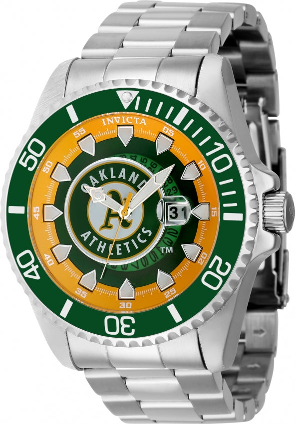 Ρολόι Invicta MLB Oakland Athletics 43473 Quartz 47mm - Ανδρικό
