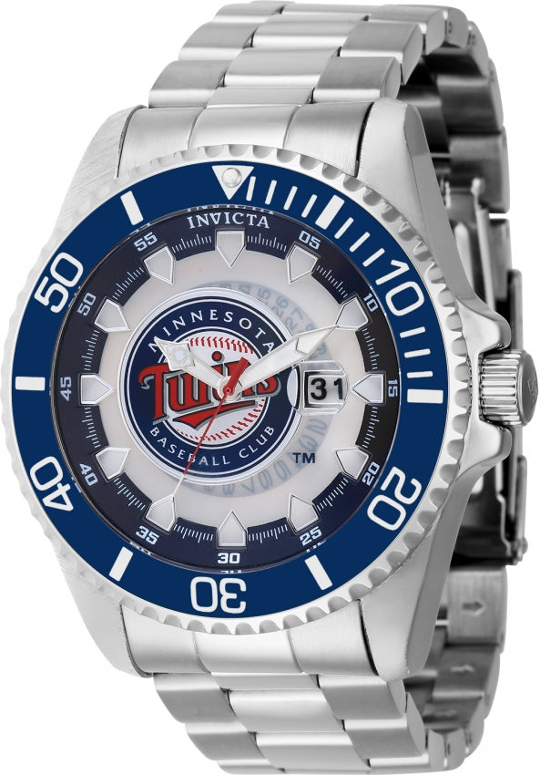 Ρολόι Invicta MLB Minnesota Twins 43470 Quartz 47mm - Ανδρικό