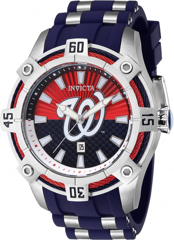 Ρολόι Invicta MLB Washington Nationals 43299 Quartz 52mm - Ανδρικό