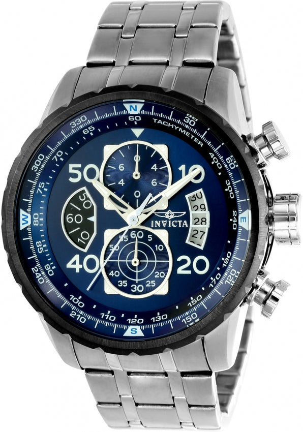 Ρολόι Invicta Aviator Chronograph Blue Dial 22970 Quartz - Ανδρικό