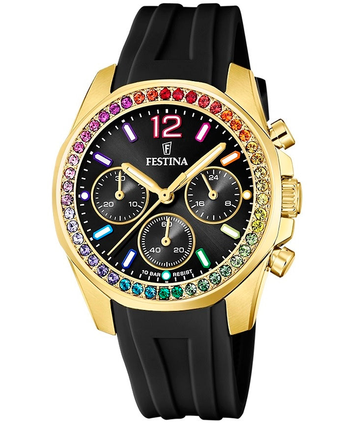 Ρολόι Festina Trend Boyfriend Chrono F20650/3 Quartz - Γυναικείο
