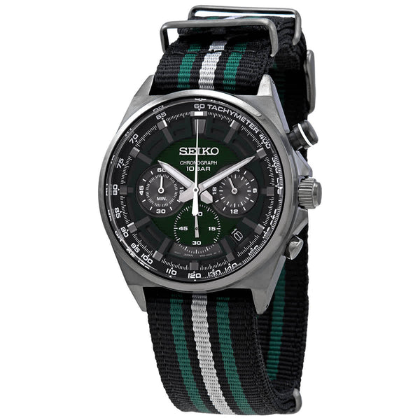 Ρολόι Seiko Chronograph Green Dial SSB411P1 Quartz - Ανδρικό