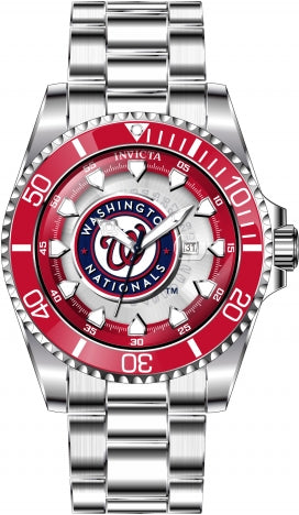 Ρολόι Invicta MLB Washington Nationals 43483 Quartz 47mm - Ανδρικό