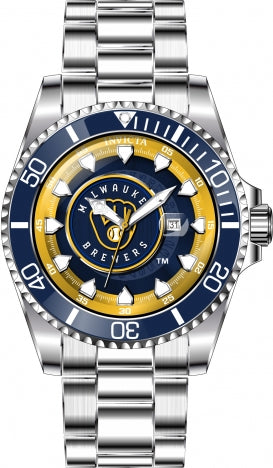 Ρολόι Invicta MLB Milwaukee Brewers 43469 Quartz 47mm - Ανδρικό