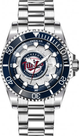 Ρολόι Invicta MLB Minnesota Twins 43470 Quartz 47mm - Ανδρικό