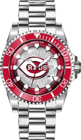 Ρολόι Invicta MLB Cincinnati Reds 43460 Quartz 47mm - Ανδρικό