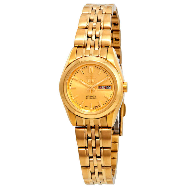 Ρολόι Seiko Series 5 Gold Dial SYMA38 Automatic - Γυναικείο