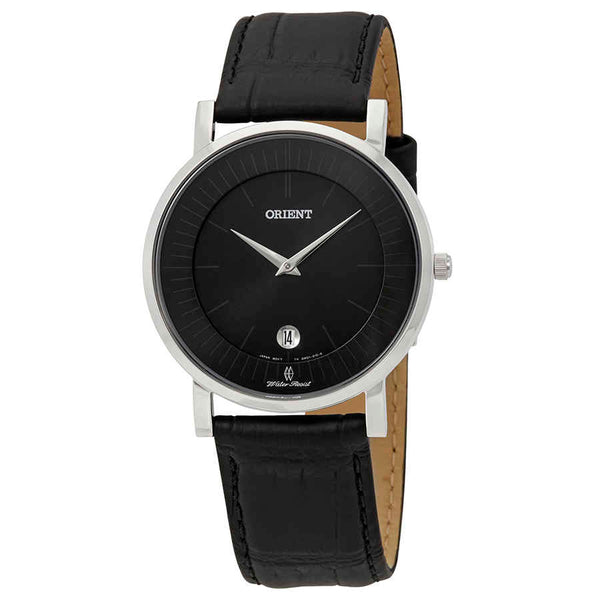 Ρολόι Orient Dressy Black Dial Black Leather FGW01009B0 Quartz - Γυναικείο