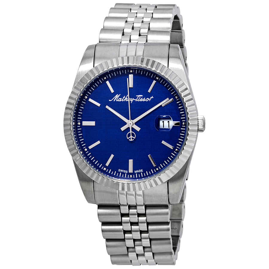 Ρολόι Mathey-Tissot Mathey III Quartz Blue Dial H810ABU - Ανδρικό