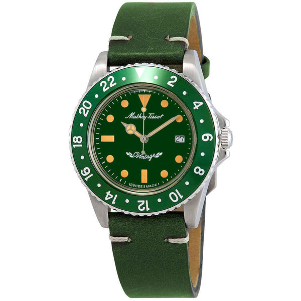 Ρολόι Mathey-Tissot Mathey Vintage Green Dial H900ALV Quartz - Ανδρικό Swiss Made