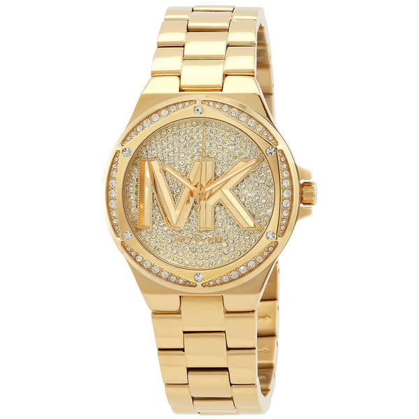 Ρολόι Michael Kors Lennox Pave Crystal Gold Dial MK7229 Quartz - Γυναικείο
