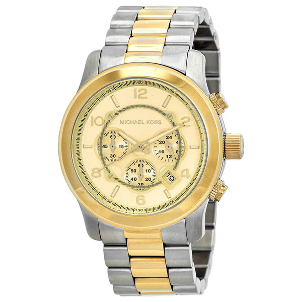 Ρολόι Michael Kors Runway Chronograph Gold Dial MK9075 Quartz - Unisex