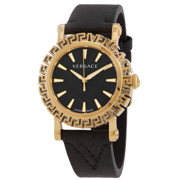 Ρολόι Versace Greca Glam Black Dial VE6D00223 Quartz - Ανδρικό