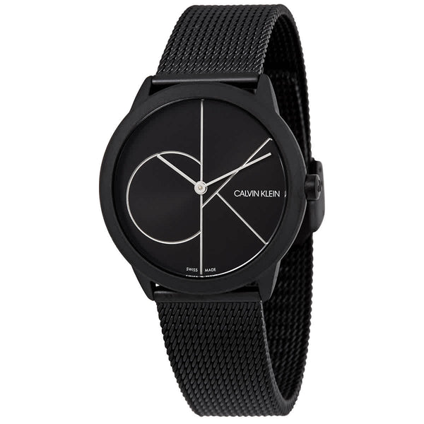 Ρολόι Calvin Klein Minimal Black Dial K3M5245X Quartz - Γυναικείο