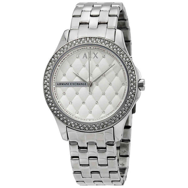 Ρολόι Armani Exchange Lady Hamilton Silver Quilted Dial AX5215 Quartz - Γυναικείο