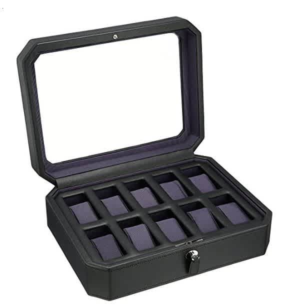 Ρολόι Wolf Windsor Ten Piece Black/Purple Box 458403 - Unisex