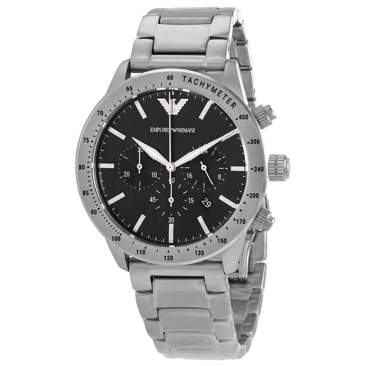 Ρολόι Emporio Armani Chronograph Black Dial AR11241 Quartz - Ανδρικό