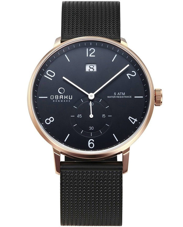 Ρολόι Obaku Rislen V190GDVBMB Quartz - Ανδρικό