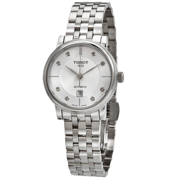 Ρολόι Tissot Carson Premium Diamond White Dial T122.207.11.036.00 Automatic - Γυναικείο