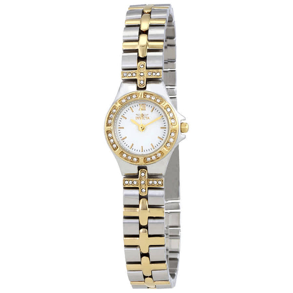 Ρολόι Invicta Wildflower White Dial Two-tone 0133 Quartz - Γυναικείο