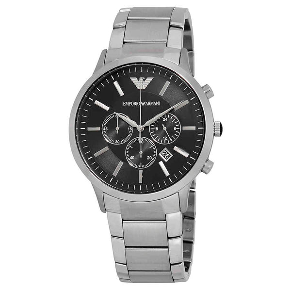 Ρολόι Emporio Armani Sportivo Chronograph Black Dial Steel AR2460 Quartz - Ανδρικό